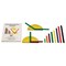 GeoStix Basic Set - 80 Construction Sticks - 24 Activity Cards - 2 Protractors